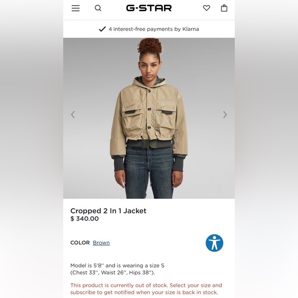 Cropped 2 In 1 Jacket - Picture 2 of 7